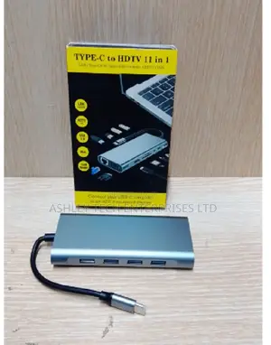 11-in-1 USB-C Adapter With Dual Display Support Gigabit Ethernet