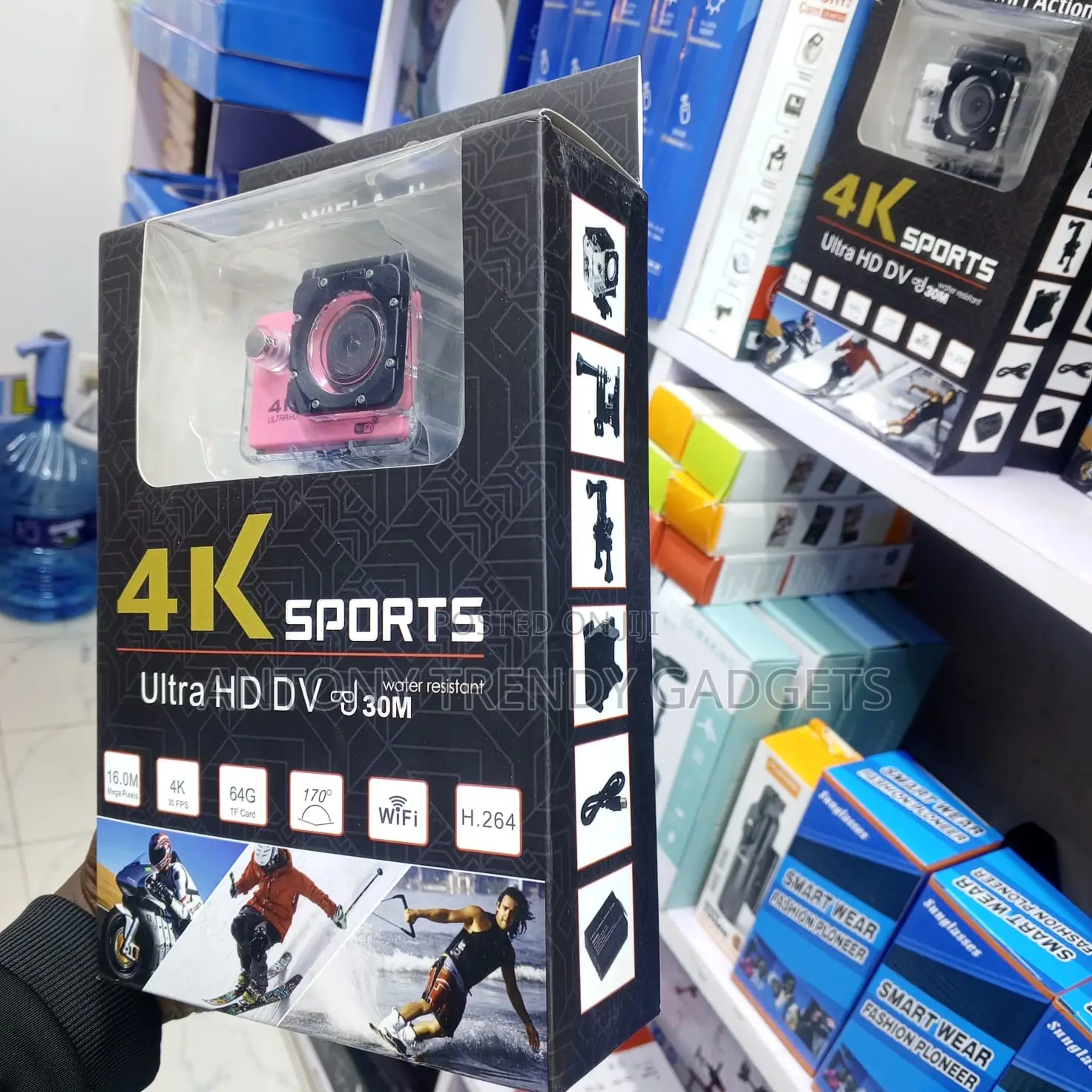 Ultra HD Action Camera With WiFi Waterproof Case