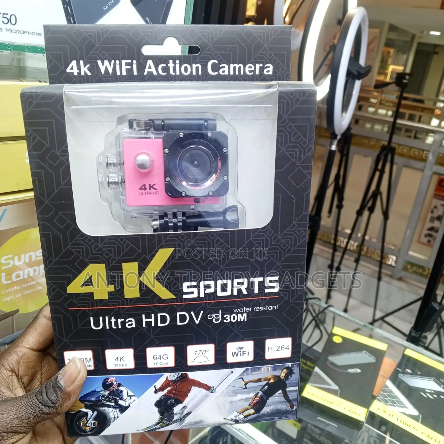 Ultra HD Action Camera With WiFi Waterproof Case