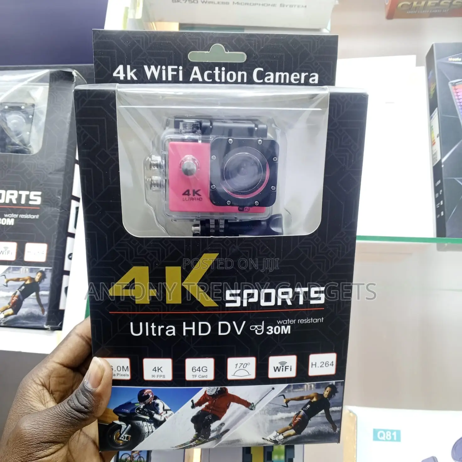 Sports Action Camera 16MP 170° Wide Angle WiFi