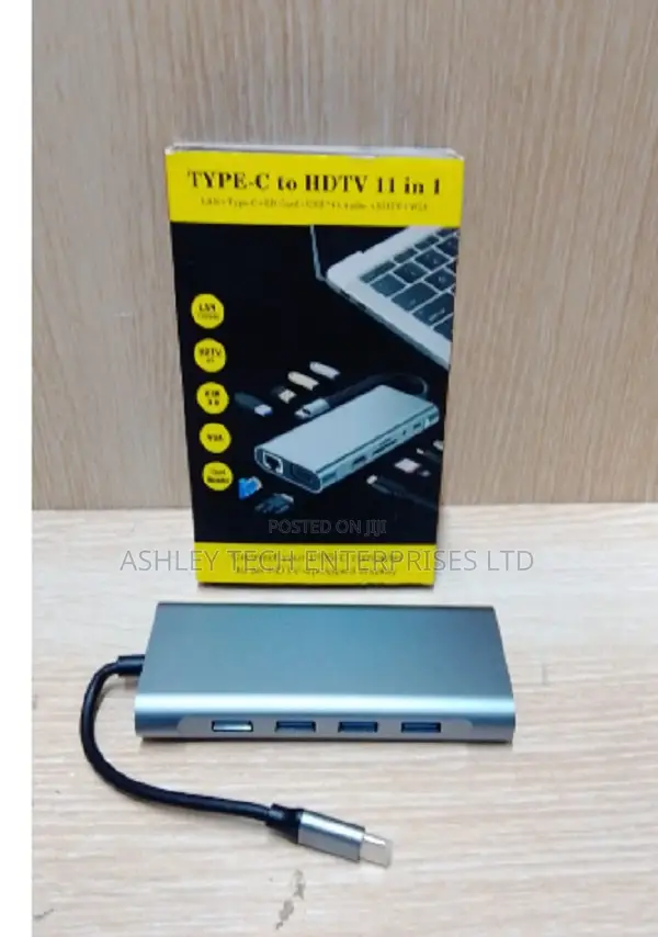 All-in-One 11-in-1 USB-C Hub for Laptops, Tablets Phones