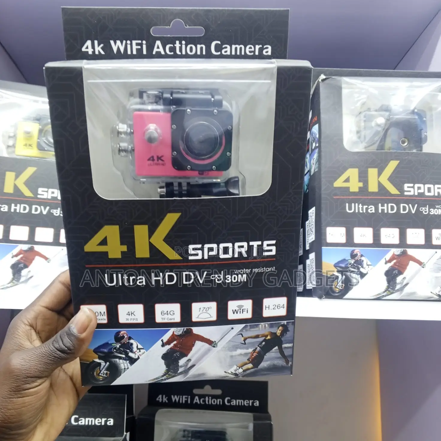 Waterproof Action Camera for Cycling Diving Travel