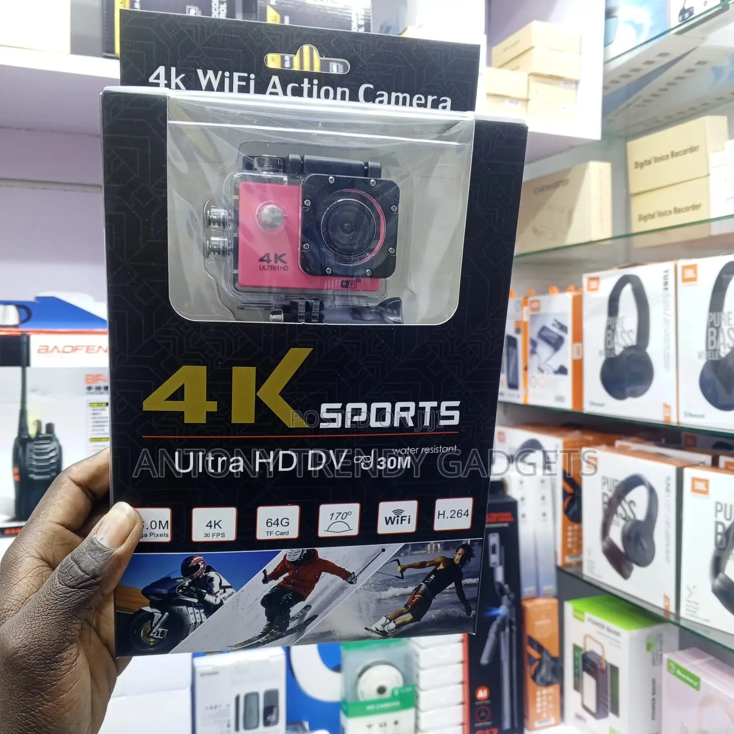 Waterproof Action Camera for Cycling Diving Travel