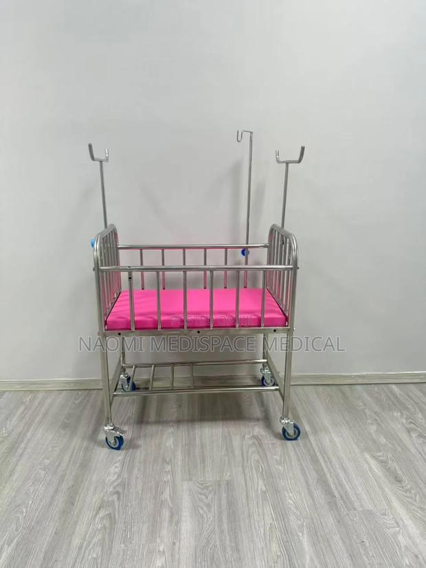 Imported Stainless Steel Baby Cot for NBU