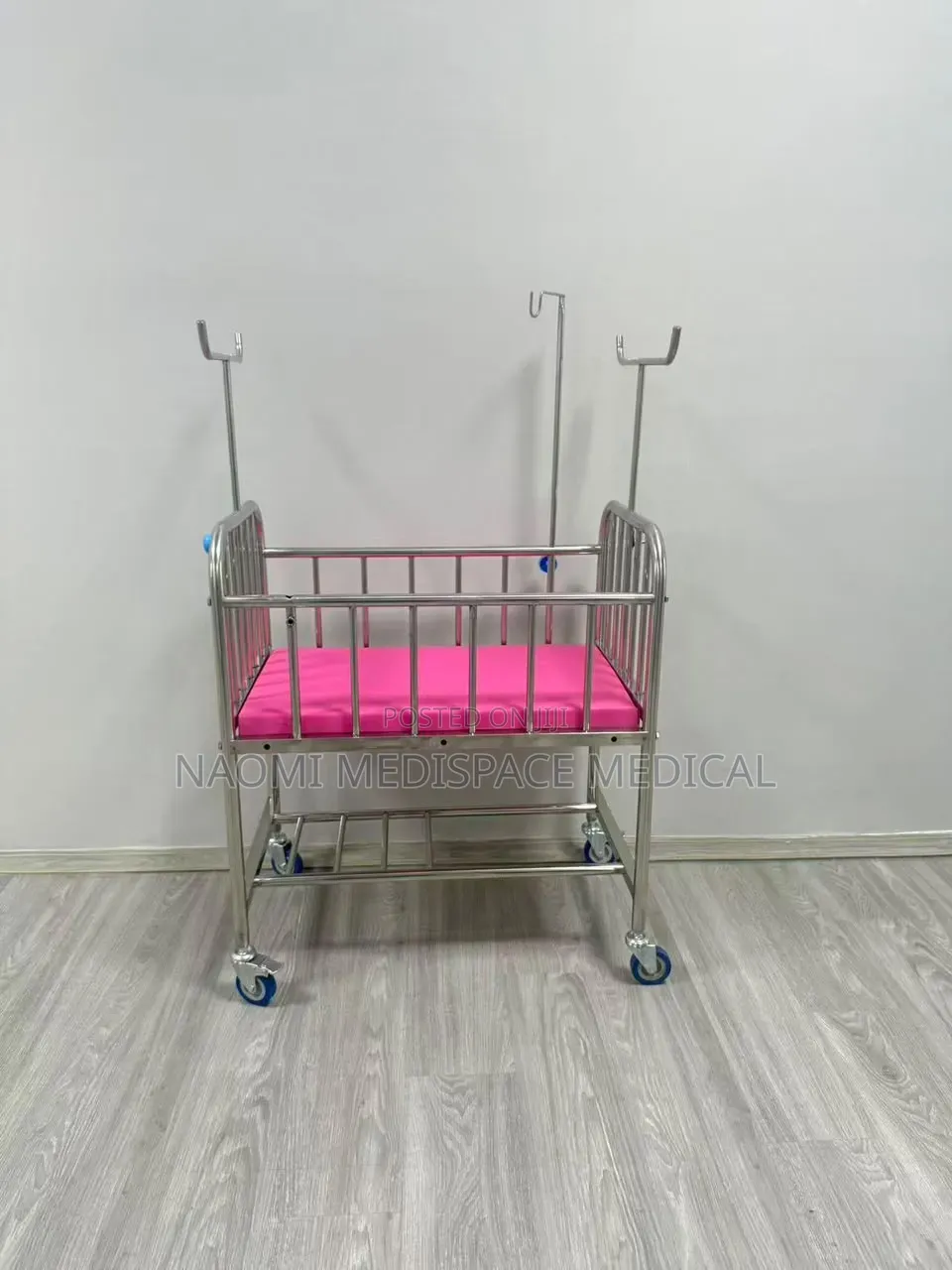 Imported Stainless Steel Baby Cot for NBU