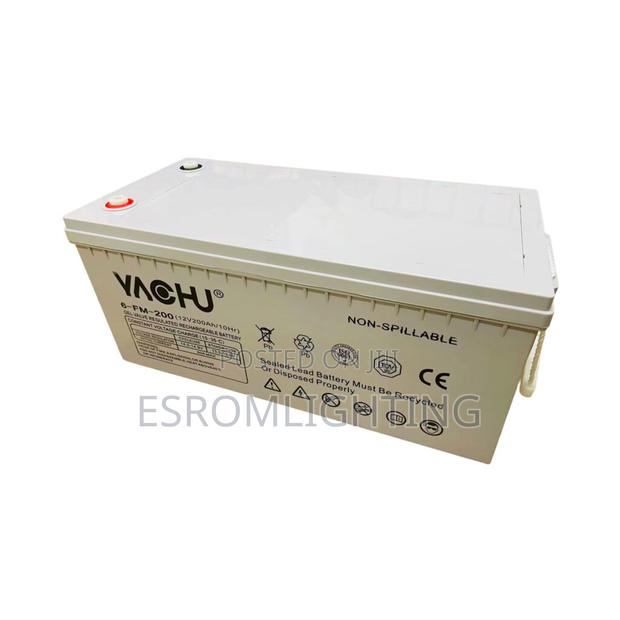 YACHU Solar Gel Battery 12V 200AH – Deep Cycle Solar Battery | - thumbnail 6