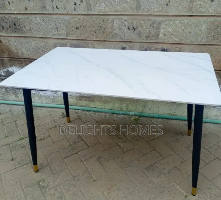 Nordic Marble Effect Dining Table