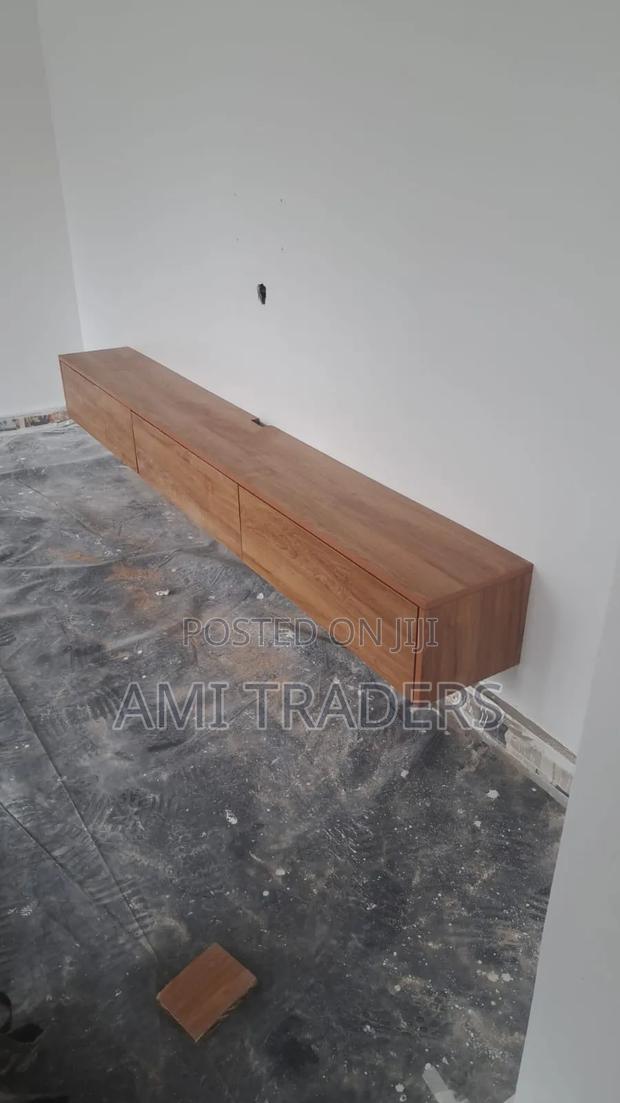 Floating Natural TV Stand (6ft) - main view