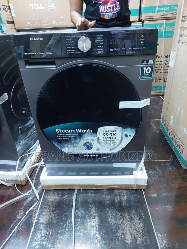 Hisense 10.5/6kg Wash Dry (Free Shockpads Cover)