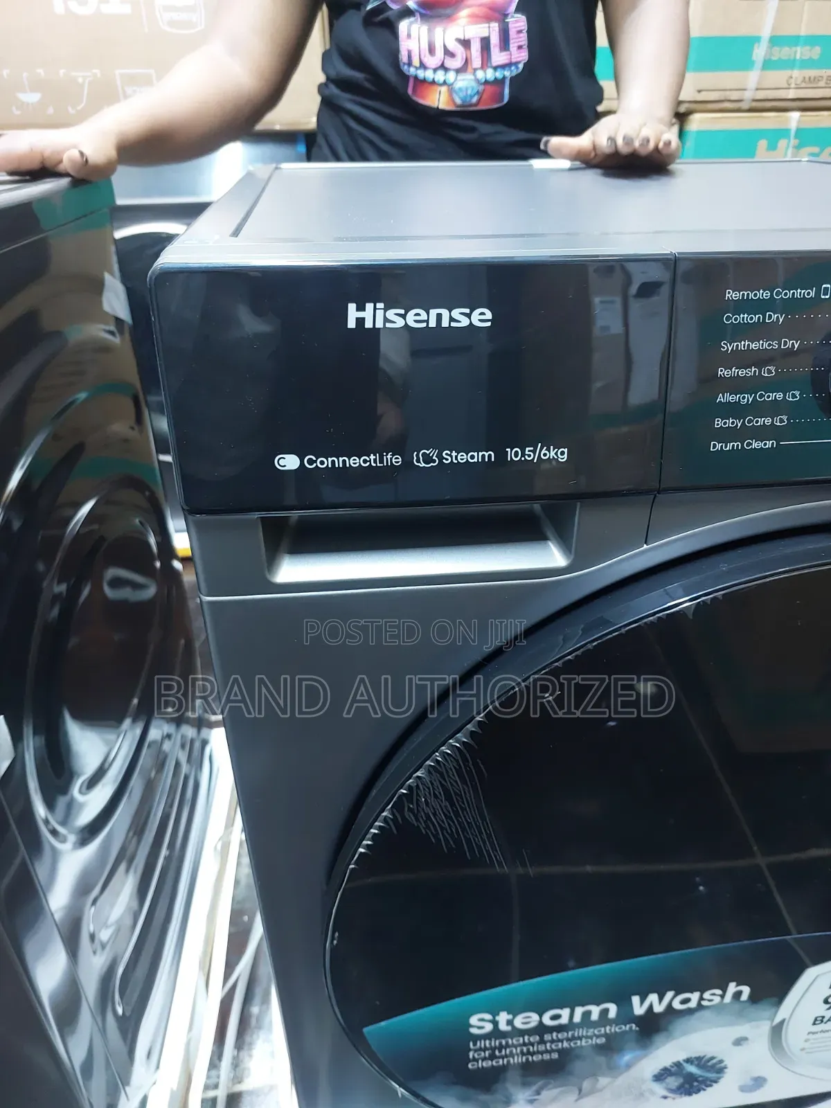 Hisense 10.5/6kg Wash Dry (Free Shockpads Cover)