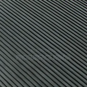 Heavy-Duty Ribbed Rubber Mat –