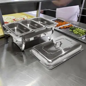 Affordable Prices 11L Stainless Steel Triple Chafing Dish