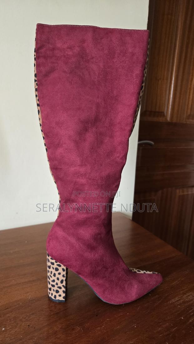 Two- Toned Knee-High Boots - main view