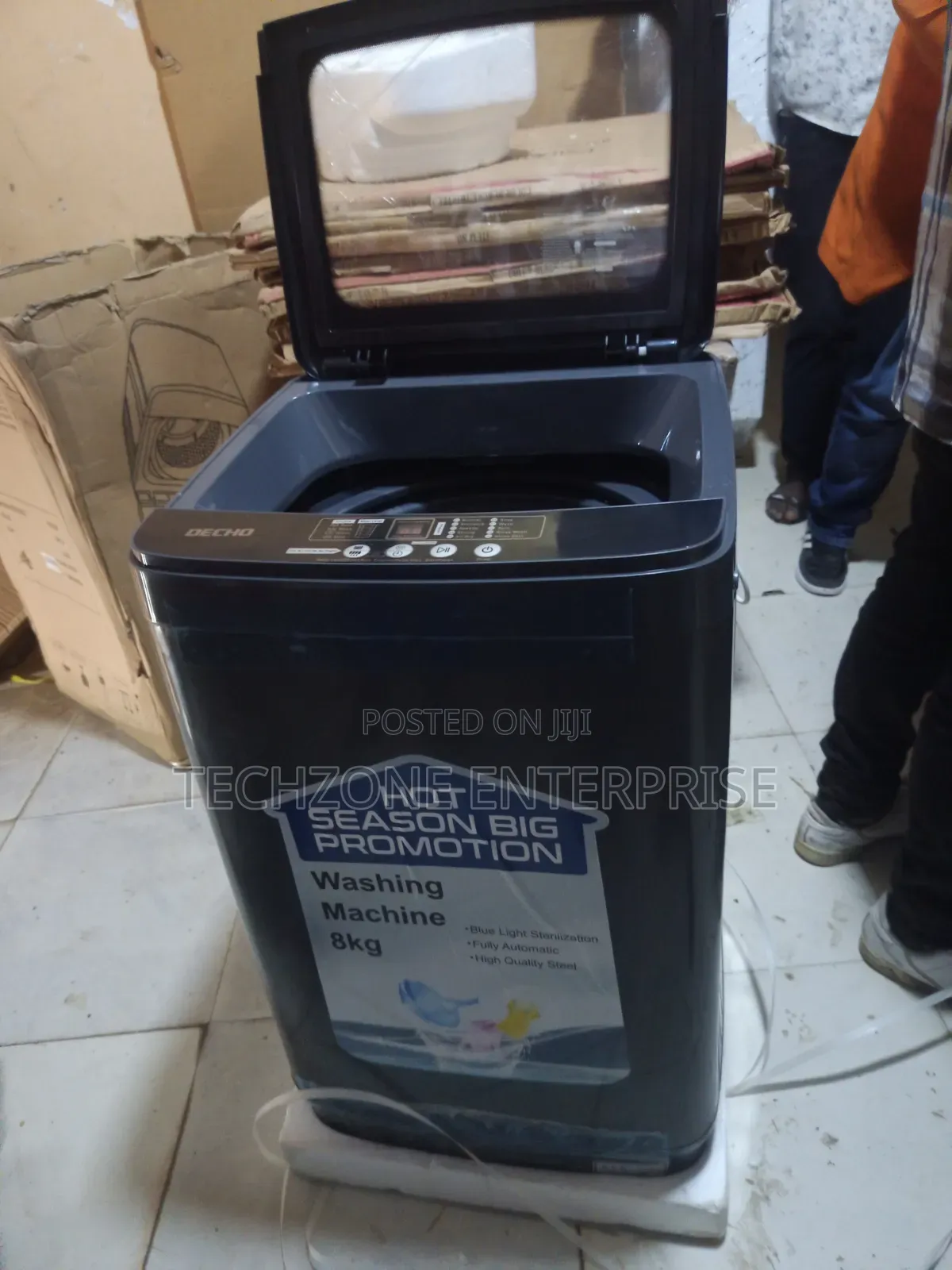 Decho 8kg Full Automatic Washing Machine With 2 Years Warranty 
