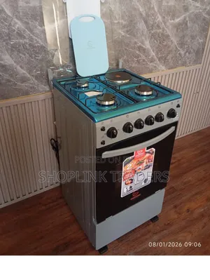 Eurochef Free-Standing Cooker – 3 Gas Burners + 1 Electric Hotplate