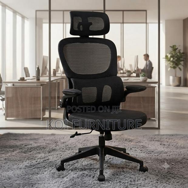 Office Chairs; Orthopedic Recliner Office Chair With Flipping Arms - main view