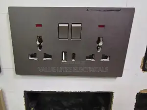 Grey Double Socket With Twin USB-C and USB-B