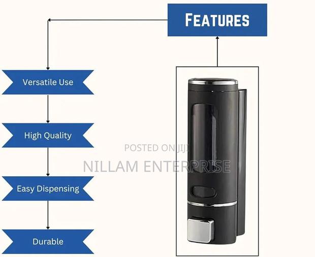 Manual Press Soap Dispenser 400ml - thumbnail 3