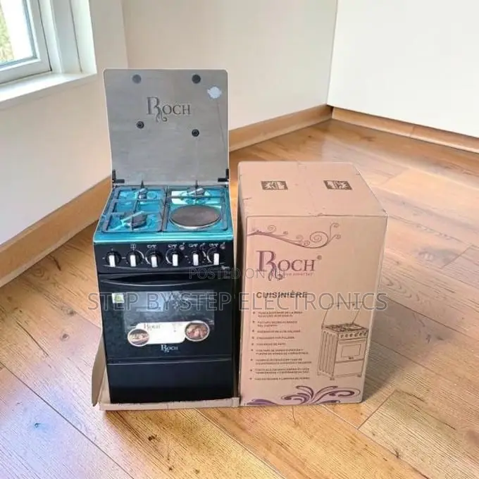 User Friendly 4 Gas 3 Gas Burners +1 Electric Free Standing Cooker