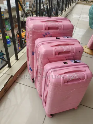 3-in-1 Hard Shell Rubber Suitcase Set for Travel