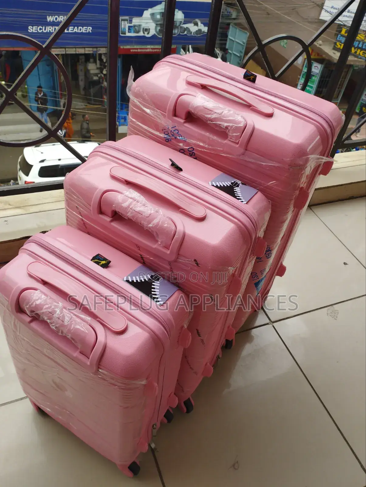 3-in-1 Hard Shell Rubber Suitcase Set for Travel