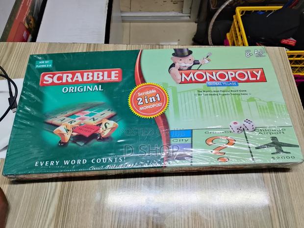8yrs+ Scrabble 2 in 1 Board Games - main view
