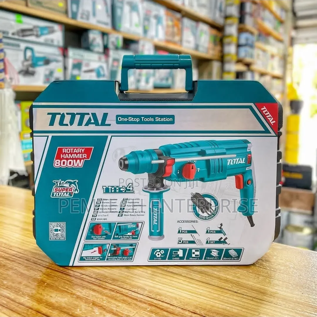 TOTAL 800W Rotary Hammer Drill (Model TH308268-2)