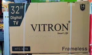 Vitron 32" Inch Frameless Digital TV,Inbuilt Decoder,free Channels