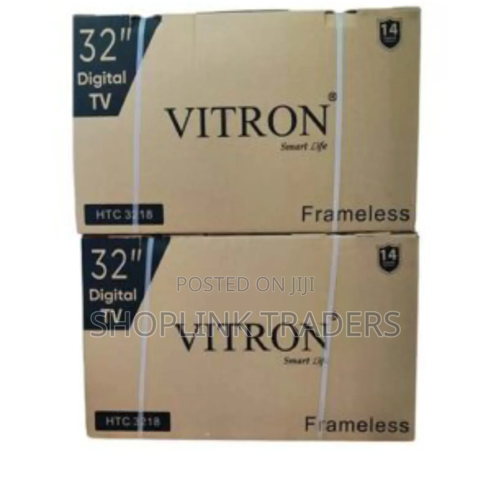 Vitron 32" Inch Frameless Digital TV,Inbuilt Decoder,free Channels