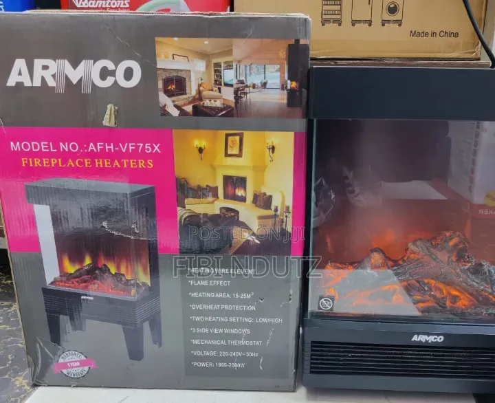 Brand New Armco Fireplace Heater VF75X With Fan
