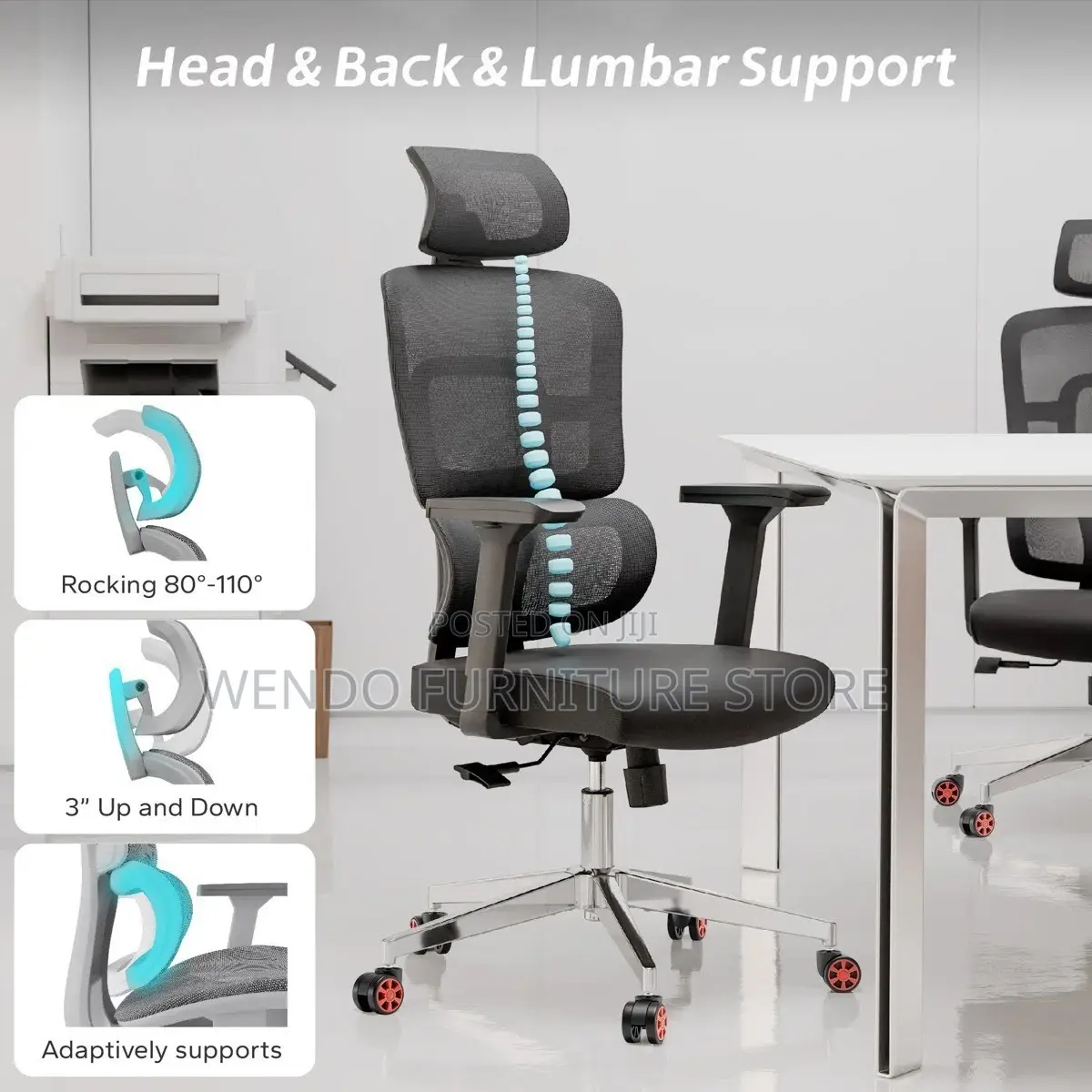 Office Chairs; Orthopedic Office Chairs With Adjustable Armrests