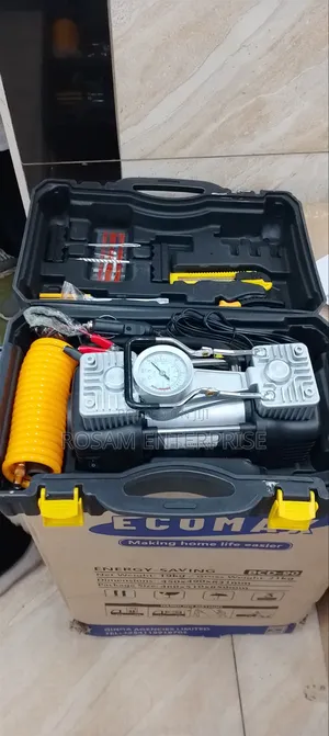 2-Cylinder Portable Air Compressor With Tools
