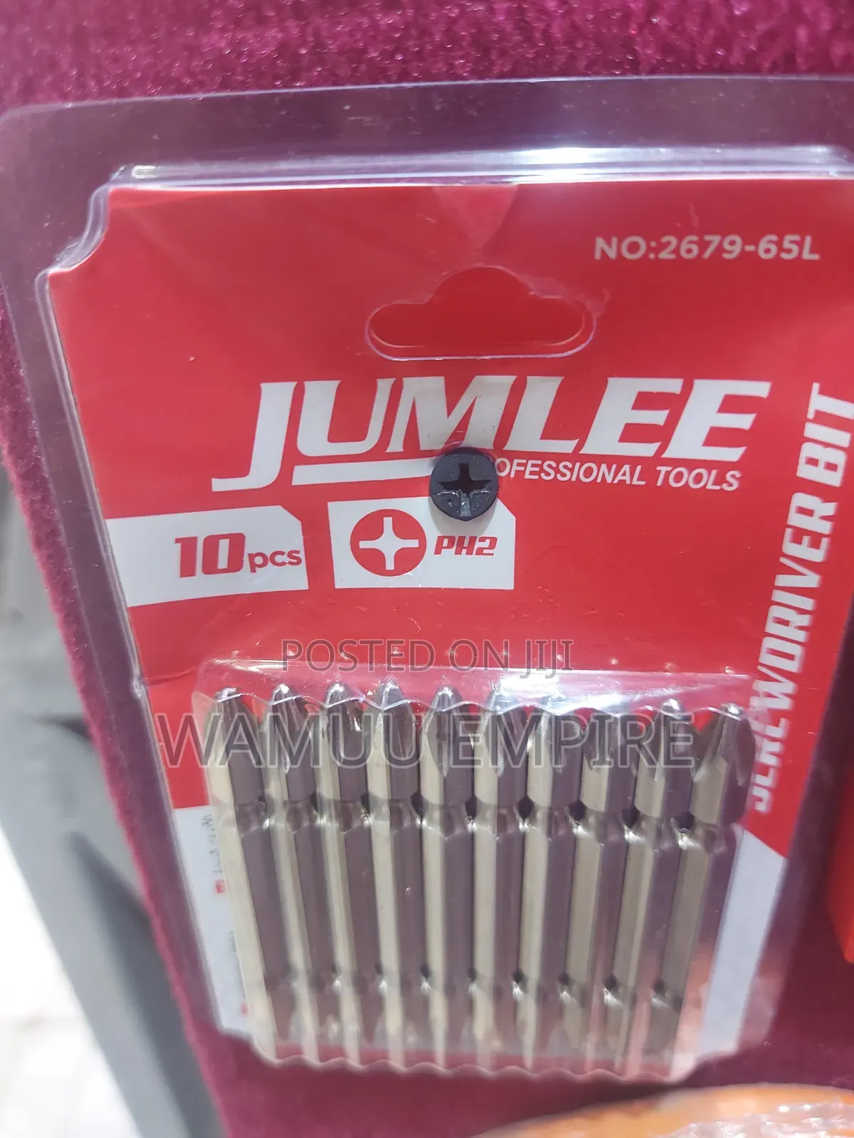 Jumlee 10 Pieces of PH2 Screwdriver Bits.