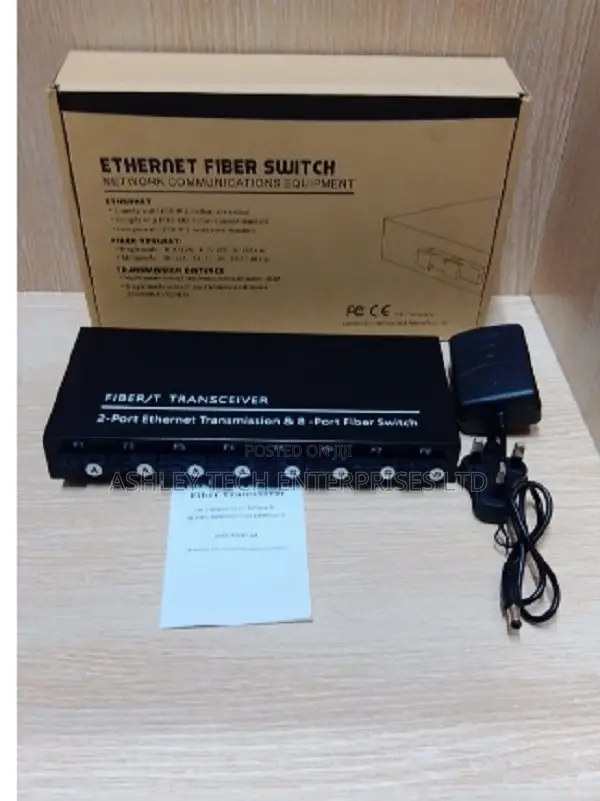 6-Port Fiber Media Switch for Office, Home Business Networks