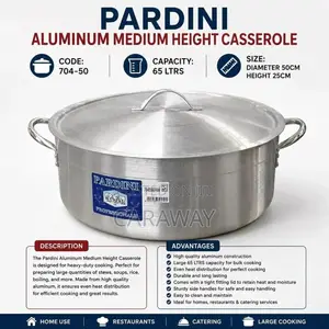 Pardini Sufuria Shallow Casserole 6L With Lid