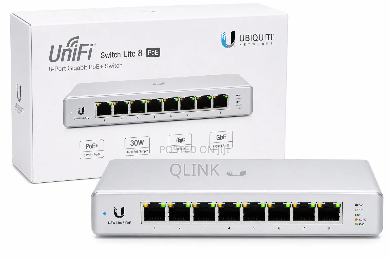 Ubiquiti UniFi Switch Lite 8 PoE (USW-Lite-8-POE)