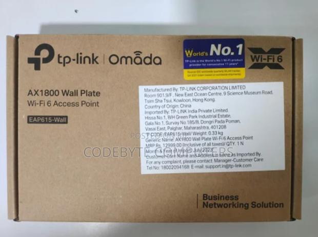 EAP615-WALL-TP-Link Wall Plate Wi-Fi 6 Access Point - TL-EAP615-WALL - main view