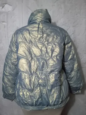 Metallic Ice Blue Puffer