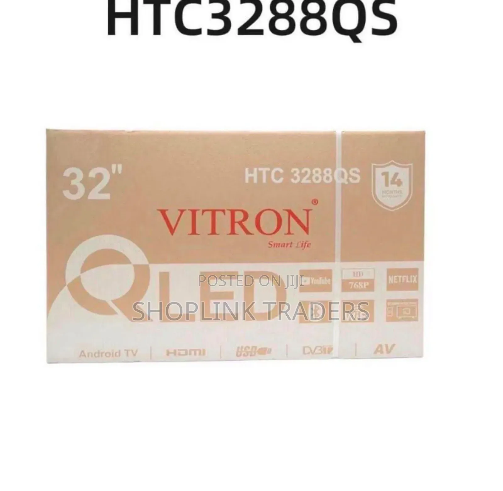 Vitron 32"inch QLED TV Bluetooth TV Smart