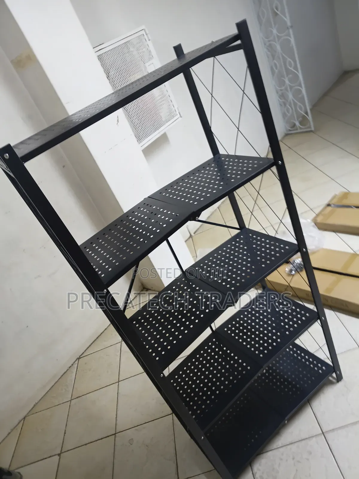 5-Tier Metal Kitchen Storage Rack – Heavy Duty Organizer