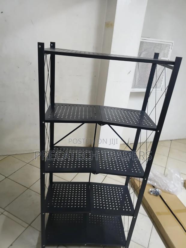 Multi-Purpose Kitchen Rack Shelving Unit 5 Tier– Black - thumbnail 2