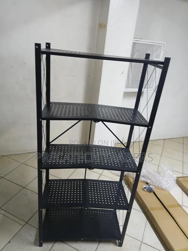 Durable 5-Layer Kitchen Storage Shelf for Home - thumbnail 3
