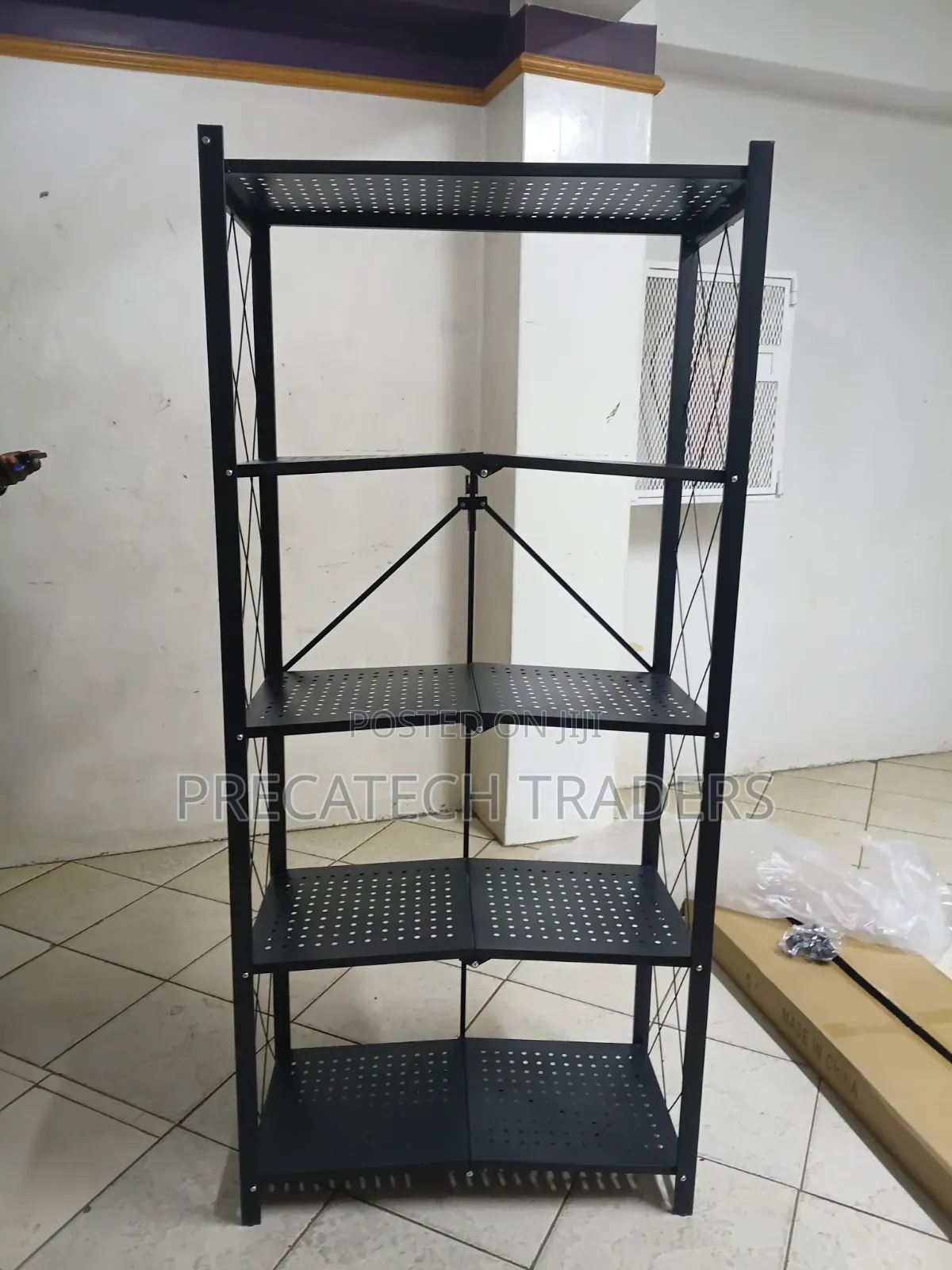 Space-Saving Metal Kitchen Organizer Rack