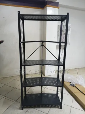 Space-Saving Metal Kitchen Organizer Rack