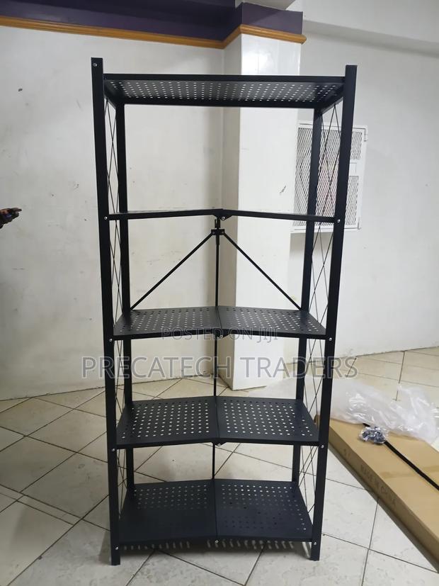 Space-Saving Metal Kitchen Organizer Rack - main view