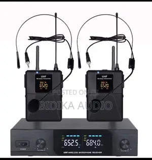 DUAL UHF Wireless Headset Microphones
