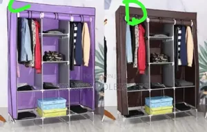 3 Column Metallic Wardrobe
