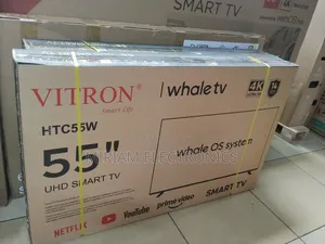 Vitron 55 Inch Smart TV Uhd TV Htc55w Whale Os System Hdr10 Led TV