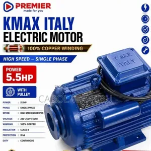 5.5Hp K-Max Italy Electric Motor/5.5Hp Electric Single Phase Motor