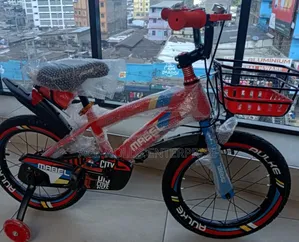 Kids Size 16" Wheel Bicycle With Training Support Wheels
